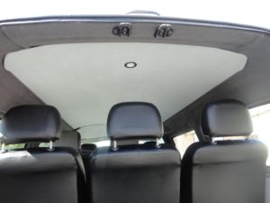 Перетяжка потолка в автомобиле
